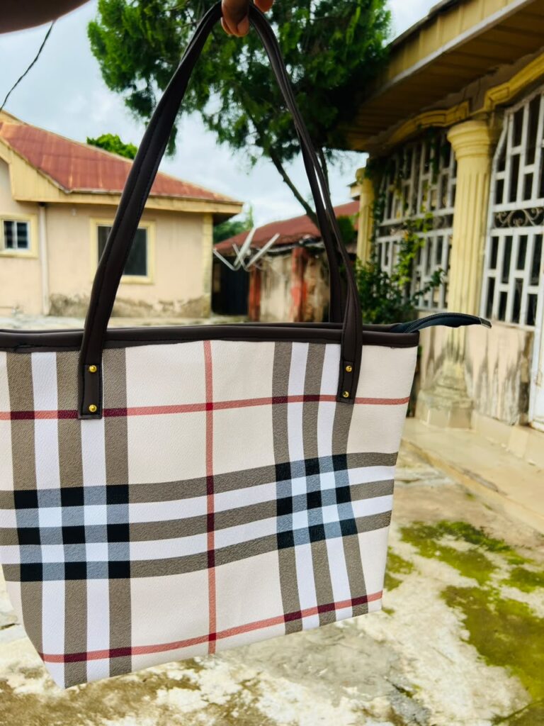 Model with luxury handmade designer bag